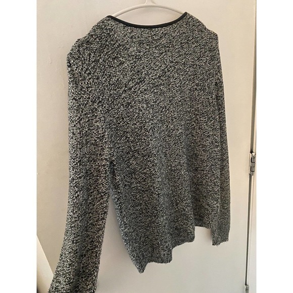 Trouve Women's Black Marled Cardigan Sweater medium - Picture 5 of 5